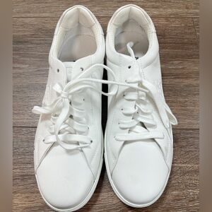 FENDI White Lace-Up Sneakers